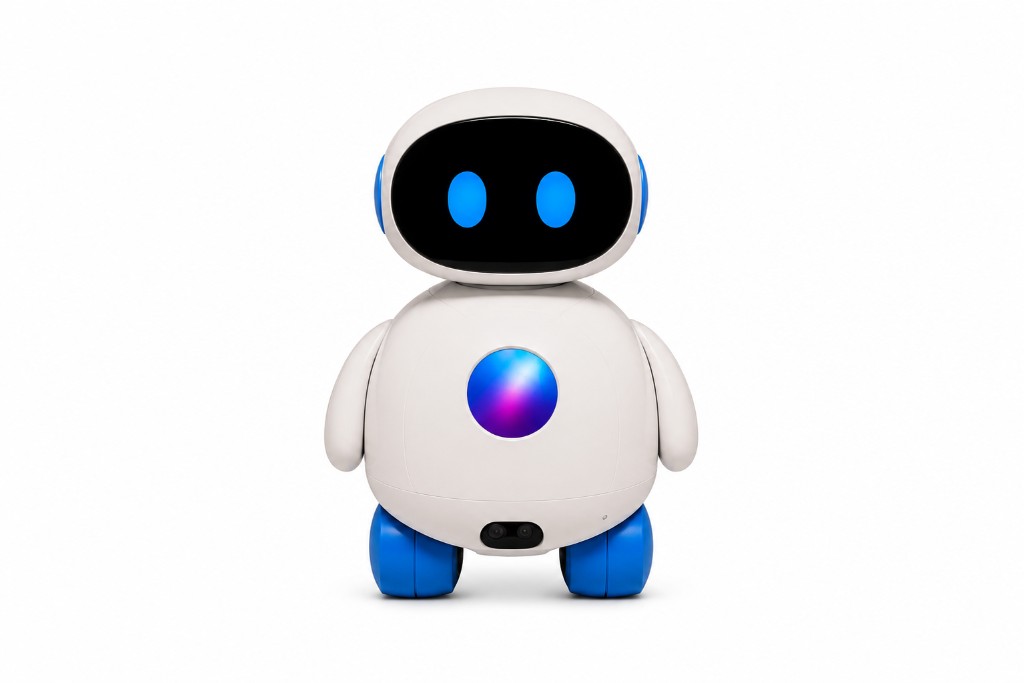 Bloo robot on a white background