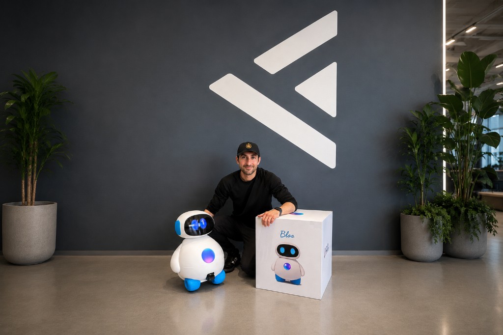 Alireza with Bloo at ORB AI